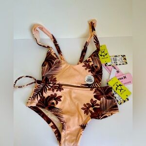 HURLEY X CLARISSA MOORE BIKINI WOMEN'S SUIMSUIT SET SIZE XS.